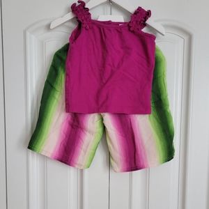 Great Condition. Janie and Jack Tank Top and Palazzo Pants Outfit